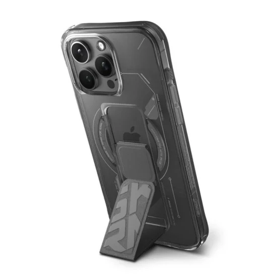 Skinarma Iphone 15 Pro (6.1&rdquo;) Helio Mag-Charge + Grip-Stand - Grey
